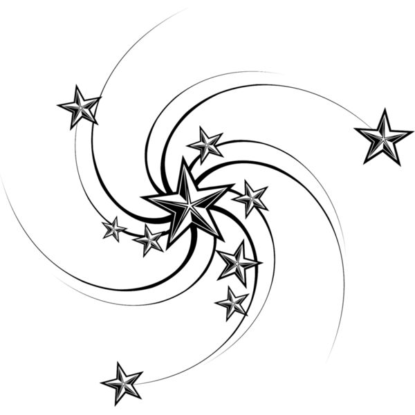 flourish stars swirl art Thumbnail